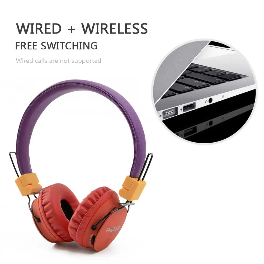 Складная Bluetooth гарнитура стерео Mp3 Беспроводные наушники с поддержкой sd карты