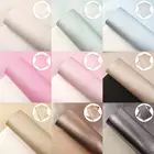 Однотонные блестящие личи с металлической текстурой, листы из искусственной синтетической кожи для волос, бантов, сережек, виниловые украшения для дома сделай сам