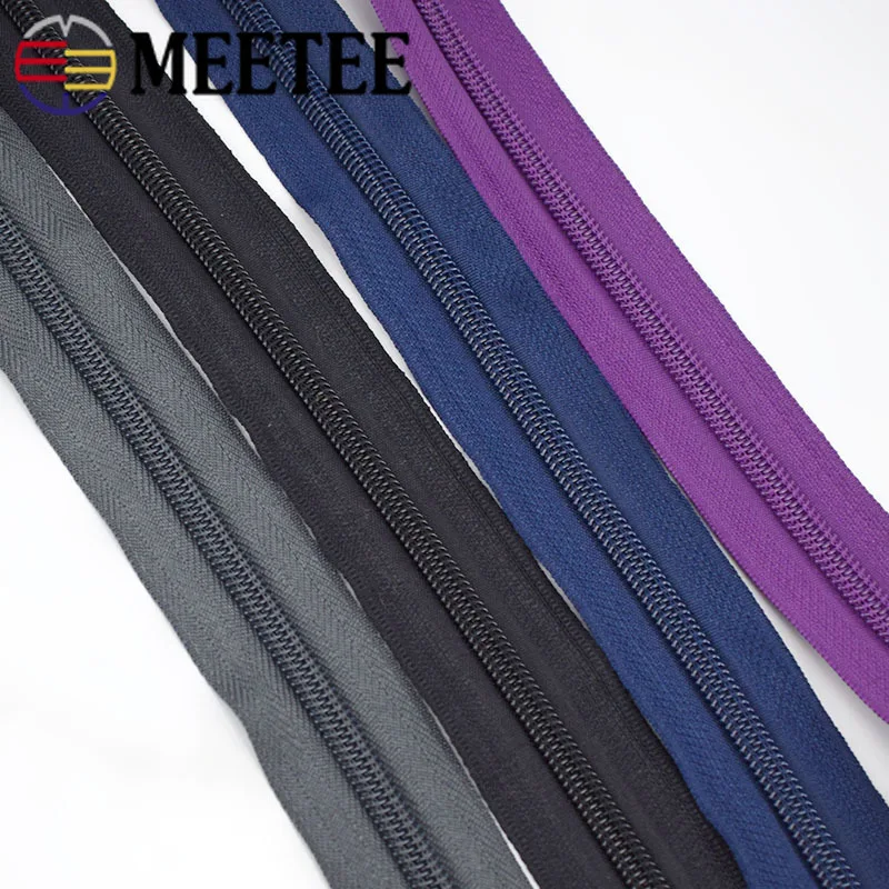Meetee 5 #5/10 метров нейлоновая молния + Выдвижной слайдер для домашнего текстильного