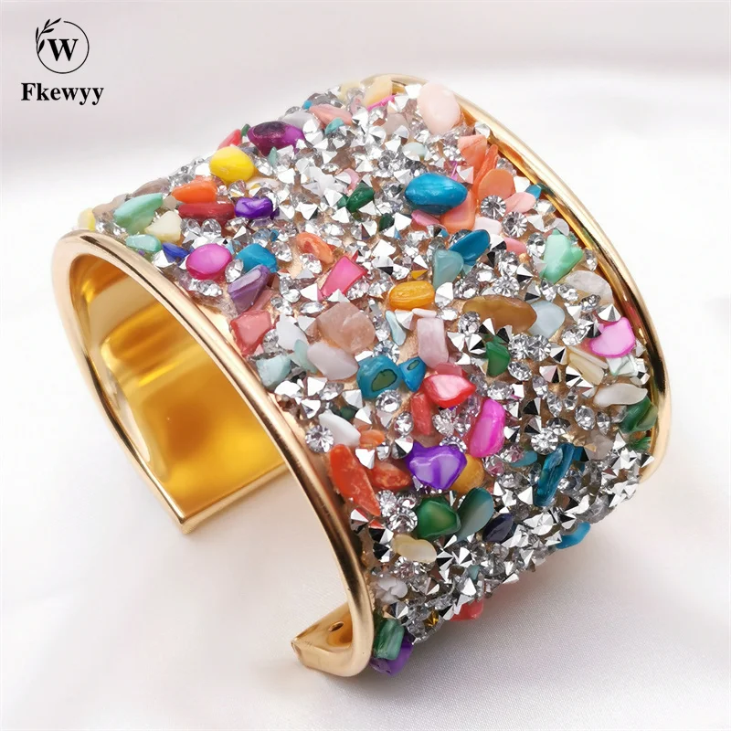 

Fkewyy Ethnic Style Women Bracelet Luxury Designer Jewelry Classic Gold Plated Charm Bangles Gift Color Gothic Girl Accessories
