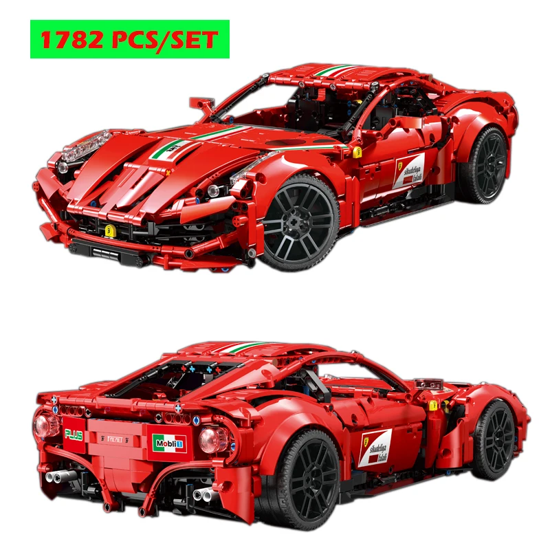 

Конструктор «суперкар», Красный, модель Berlinetta F12, 1:10, модель городского автомобиля, в наличии шт., 1782 T5001, для мальчиков