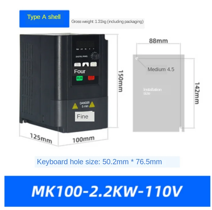 

Гравировальный станок 1.5KW шпинделя Частотный преобразователь для двигателя 2.2KW на китайском и английском языках Спецификация японский IPM н...