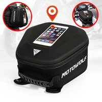 motorcycle oil fuel tank bag magnetic motorbike saddlebag phone holder storage for honda for yamaha for bmw r1200gs r1250gs