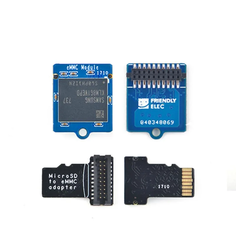 Оригинальный EMMC модуль 8 ГБ 16 32 64 с адаптером microSD turn eMMC|Аксессуары для