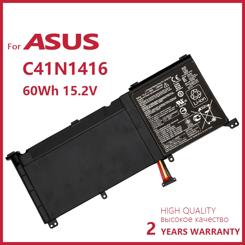 

Genuine new 0B200-01250100 C41N1416 Original Laptop Battery For Asus N501JW UX501 N501VW-1A UX501 UX501JW UX501LW batteria