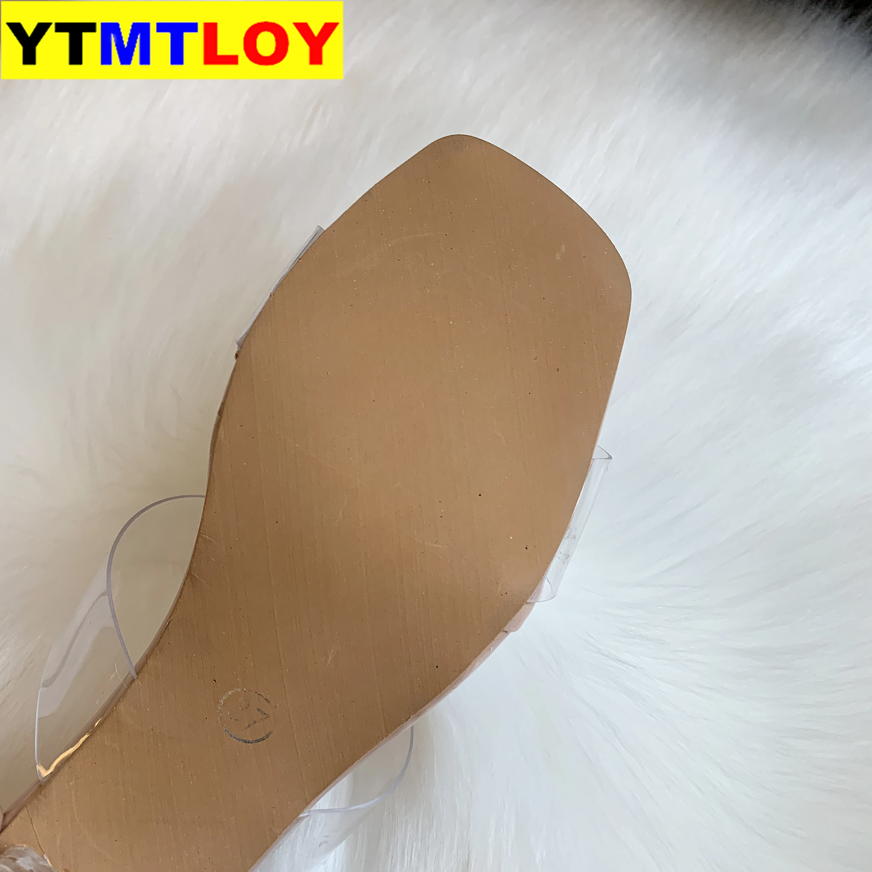 Прозрачные высокие каблуки женские сандалии шлепанцы Женская летняя обувь туфли