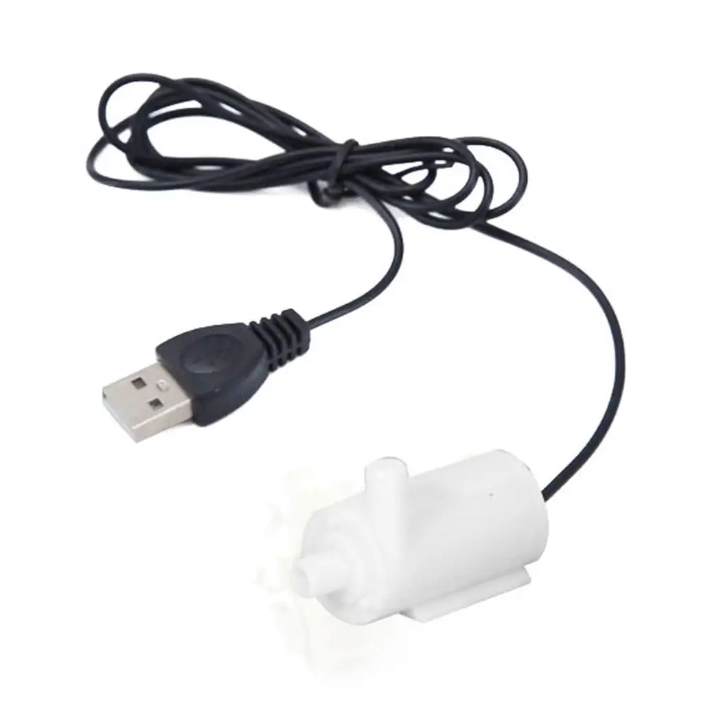Питание от USB небольшой водяной насос подводный для аквариума, фонтан 3 М мини водяной насос для 3л/мин Аквариум Фонтан 1A