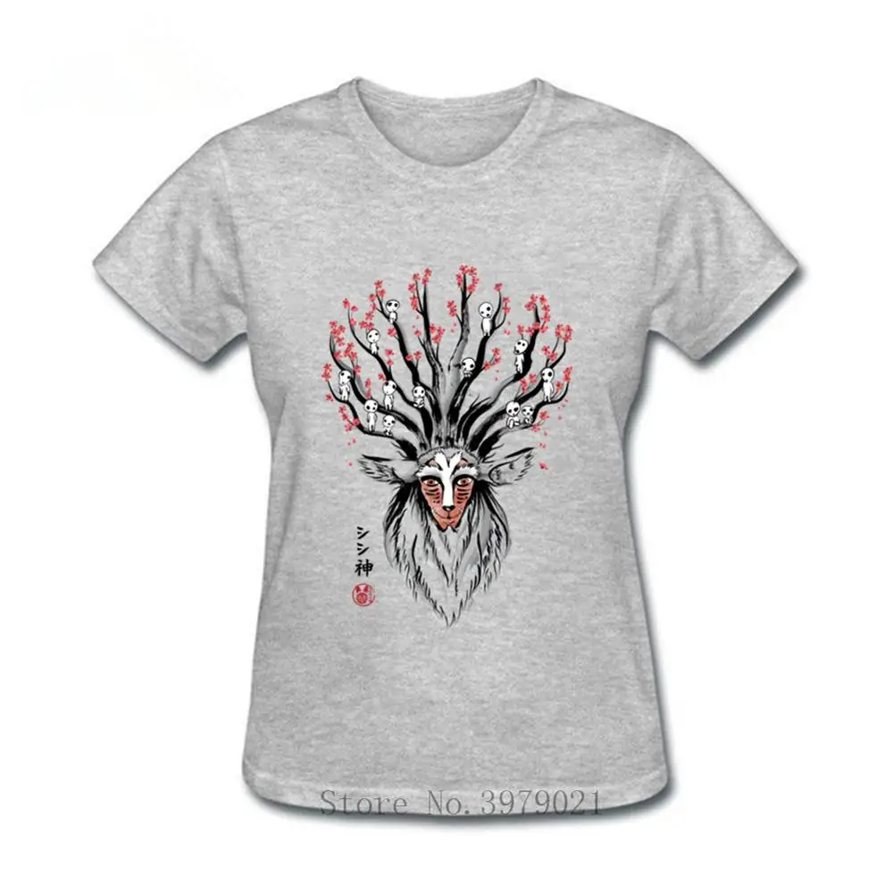 Женские Простые футболки футболка с коротким рукавом изображением оленя Бога