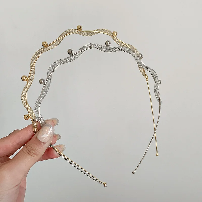 Роскошная блестящая повязка для волос в стиле барокко с полностью хрустальными