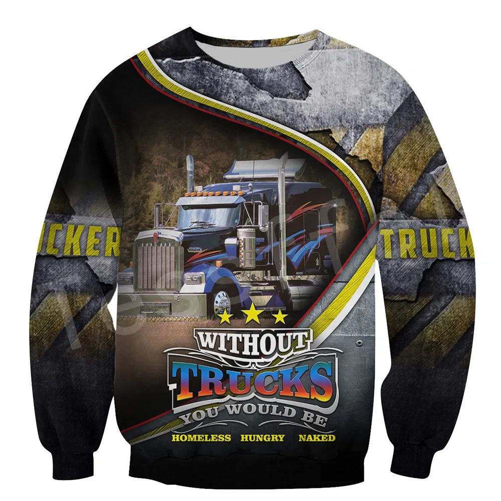 

Tessffel Truck Trucker Driver Pullover Tracksuit NewFashion Crewneck Casual MenWomen 3Dprint Sweatshirts/Hoodies/Zip/jacket A-1
