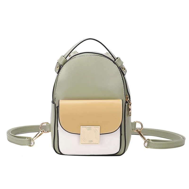 Новый женский рюкзак модный контрастный цвет сумка на плечо дорожная брендовая