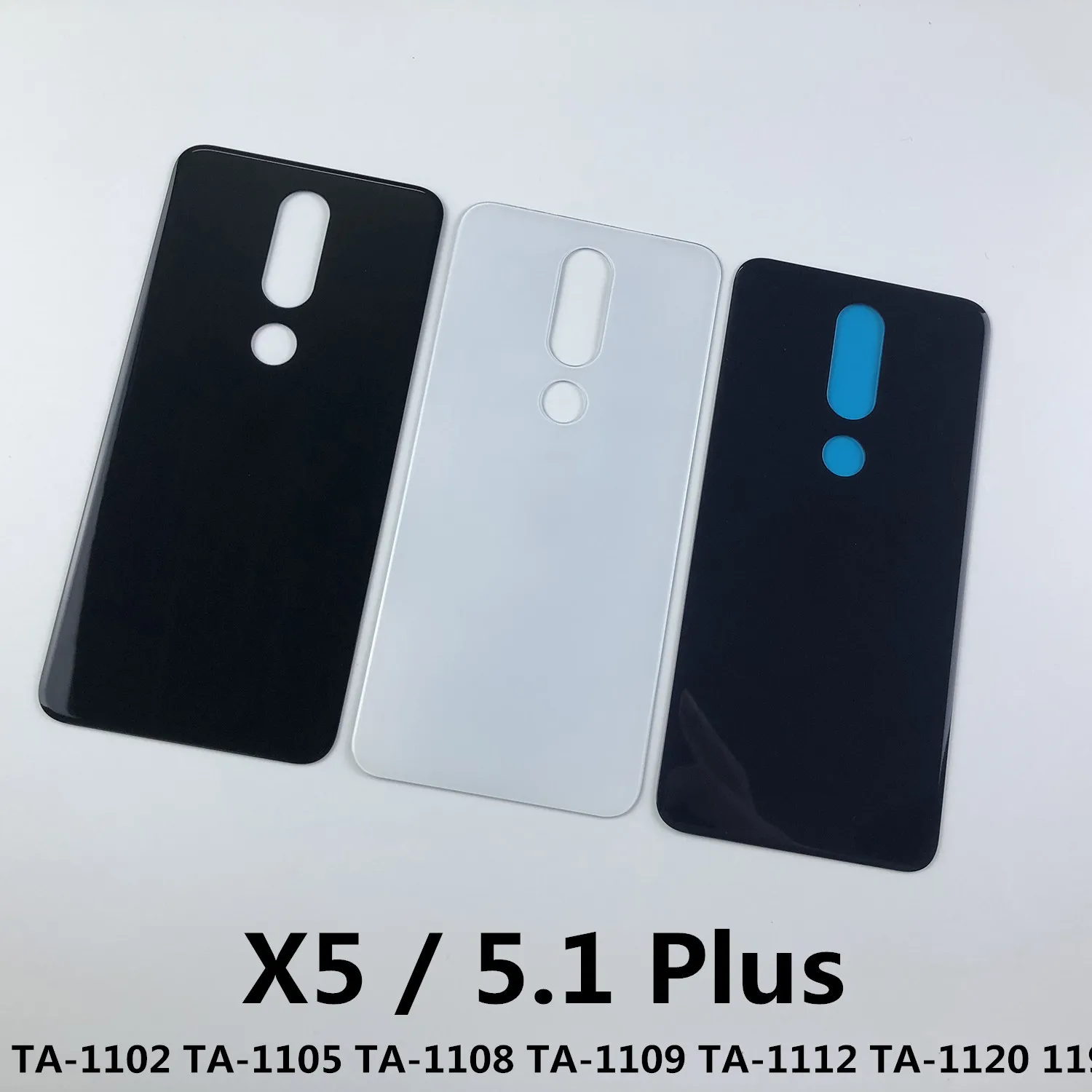 Для Nokia X5 5 1 Plus TA 1102 1105 1108 1109 1112 1120 1199 стеклянный корпус аккумулятор задняя крышка +