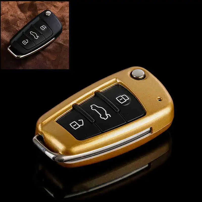 

ABS Remote Auto Key Chains Protection Shell Cover key Case For Car for Audi A6L A1 Q3 Q7 TT R8 A3 S3 Car Accessories