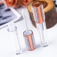 200pcs Lipgloss Tube Wholesale Cosmetic Empty Container Bulk Luxury Diamond Lip Gloss Bottle Private Logo Customized Packaging