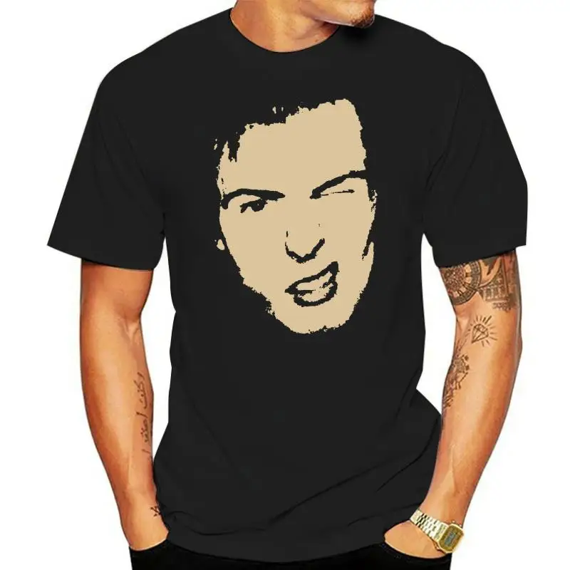 

Винтажные футболки для мужчин, мужская Черная футболка, СИД порочный Змеиный, английский, панк-рок 1977 S 3Xl, круглый вырез, графические футболк...