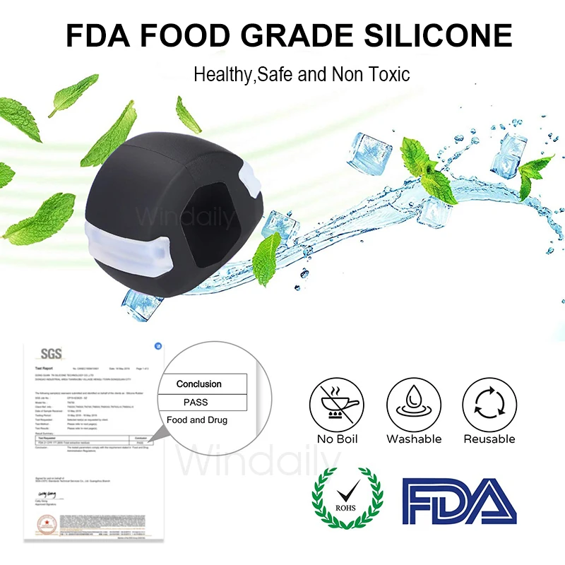 Тренажер для челюсти двойной редуктор подбородка тренажер шарик шеи