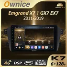 Автомагнитола Ownice K7, 6 ГБ ОЗУ, 128 ПЗУ, Android 10,0, для Geely Emgrand X7 1 GX7 EX7 2011-2019