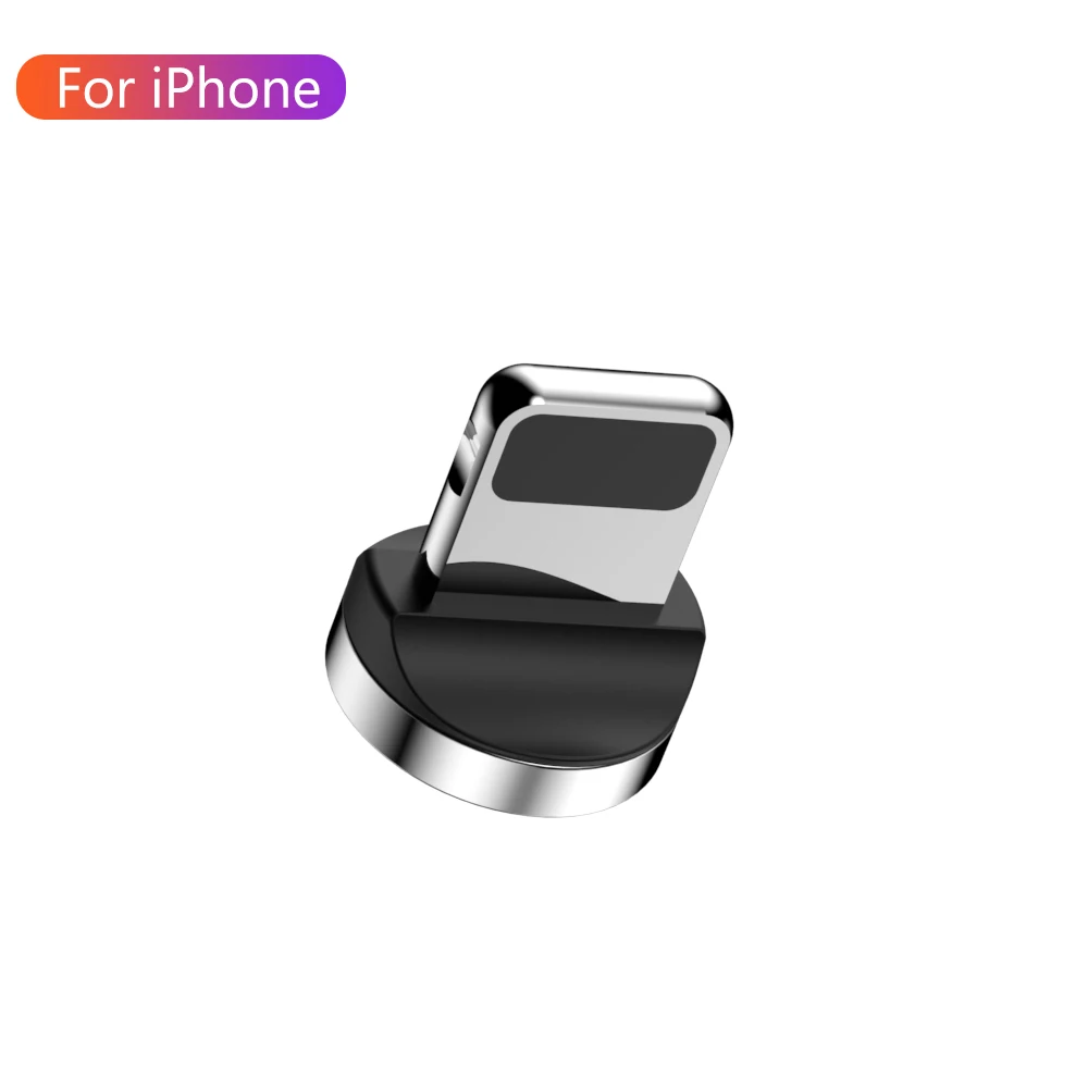 1 м 2 м Магнитный кабель 3A Быстрая зарядка для iPhone 7 8 X samsung Xiaomi все микро-usb для устройств на аndroid type C мобильный провод для зарядного устройства Длинные - Цвет: Only iOS Plug