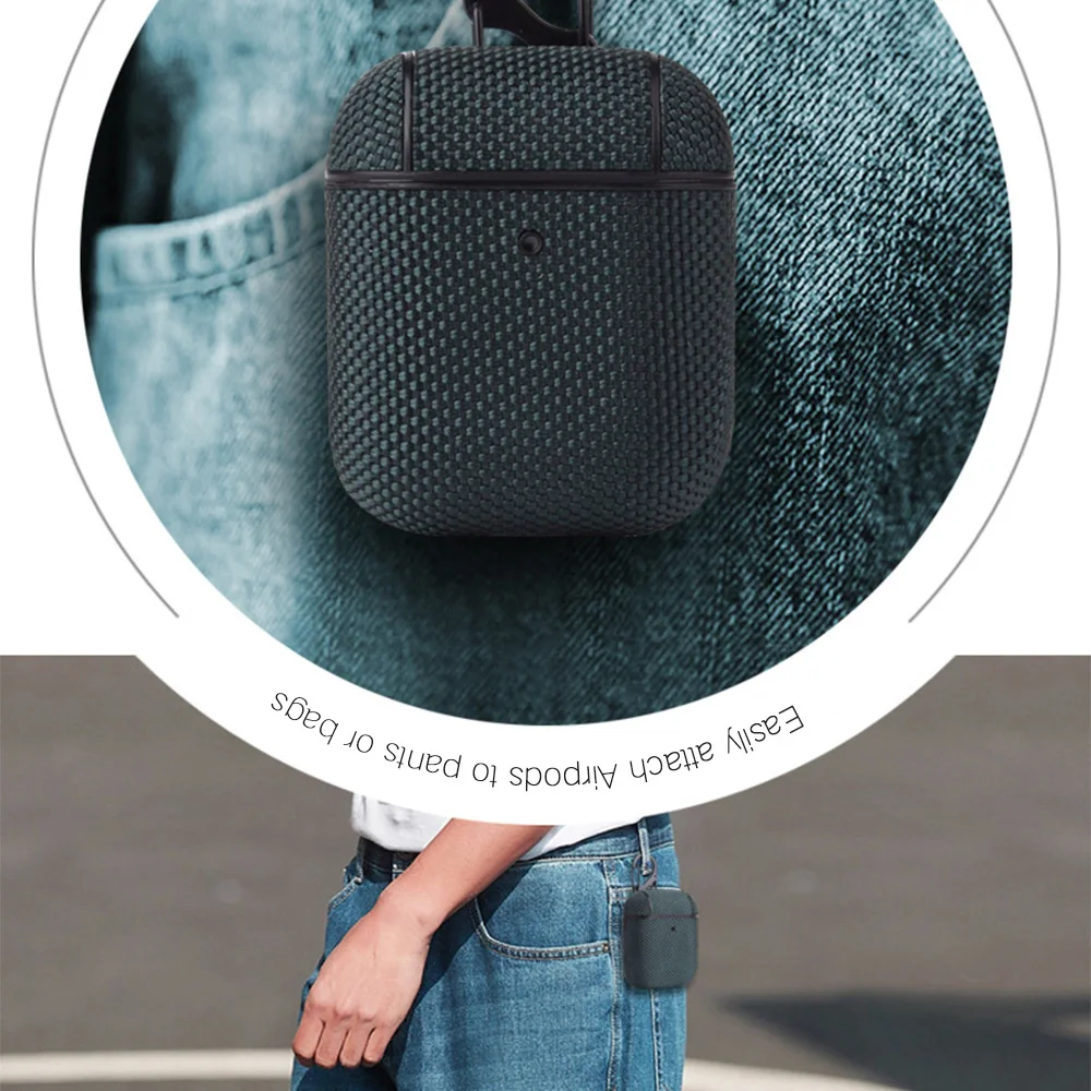 Чехол для наушников Apple AirPods 2 1 нейлоновый водонепроницаемый чехол защитный air pods