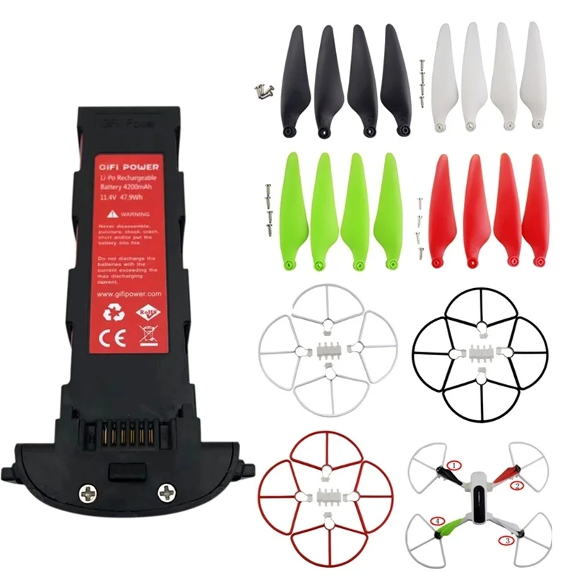 

GIFI POWER 11.4v 4200mAh Battery for Hubsan H117S Zino PRO RC Quadcopter Spare Parts 11.4V Lipo Battery For RC FPV Drones h117S