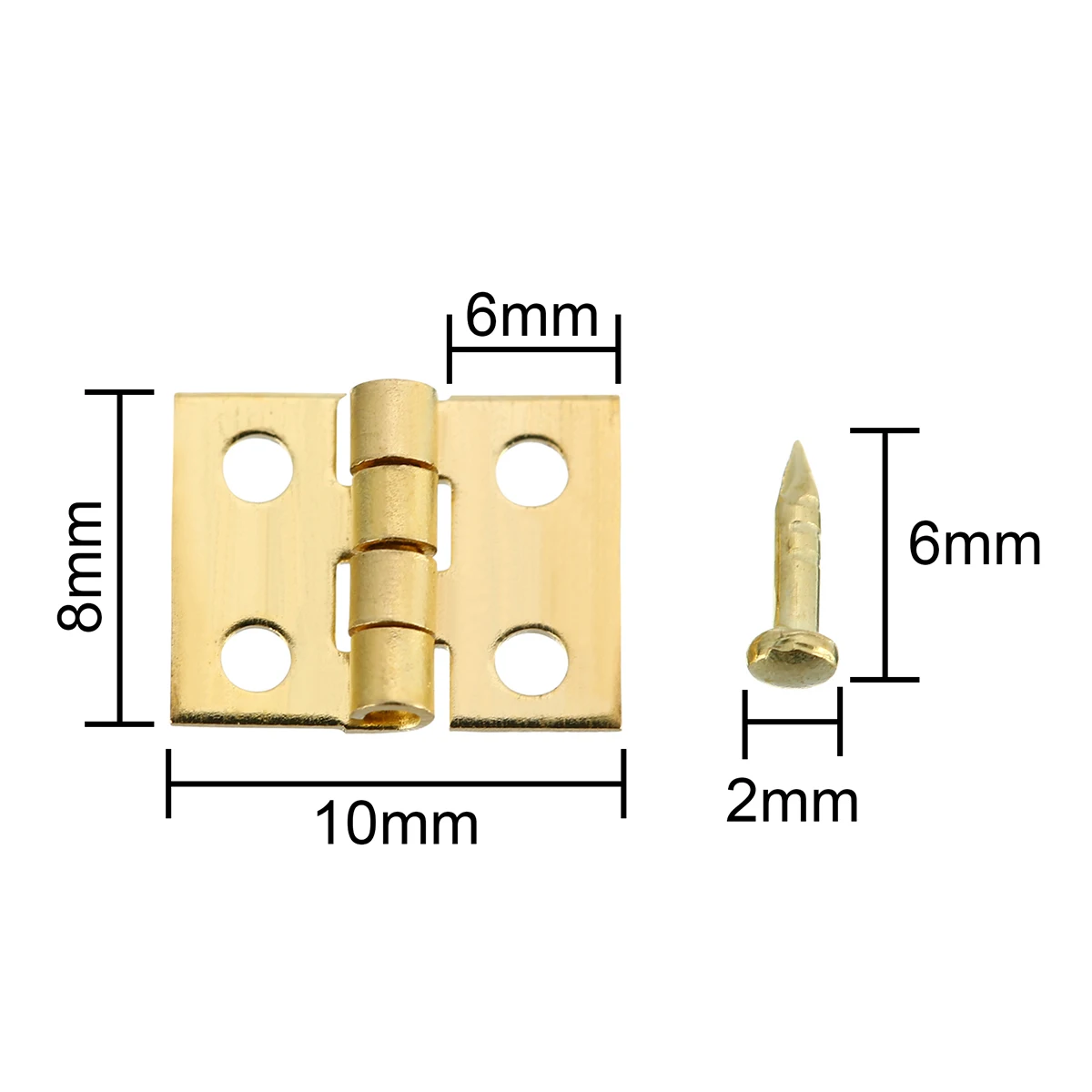 20 шт./компл. мини петля из золота маленькие металлические дверные петли для 1/12