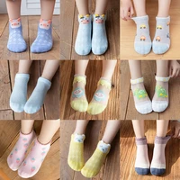 new spring and autumn boys and girls baby socks childrens thin mesh socks cute cartoon childrens socks wholesale