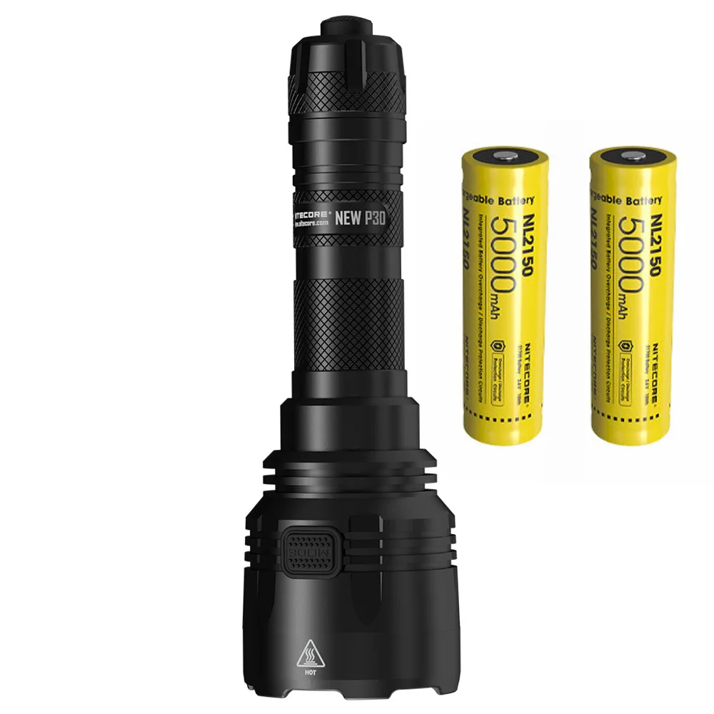 NEW P30 NL2150 x 2 NITECORE P30 охотничий светильник XP-L HI V3 max 1000 люмен длинный бросок 618 м 21700 фонарь на батарейках уличный спортивный светильник - Испускаемый цвет: NEW P30 NL2150 x 2