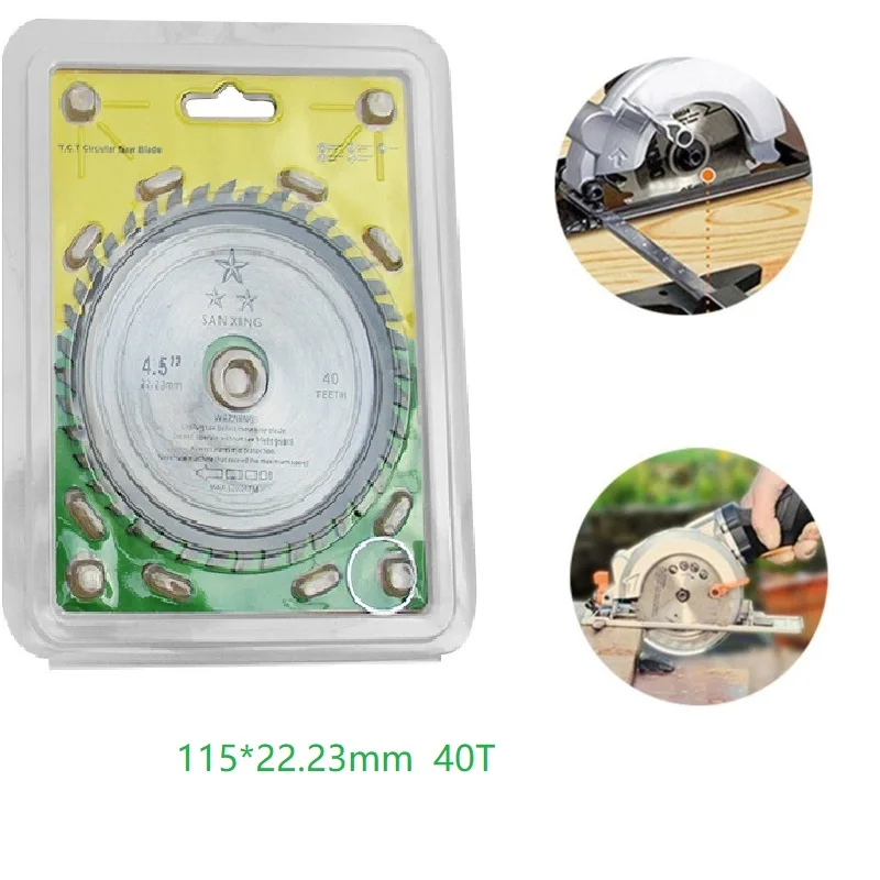 

1pc 4.5 /5 inch 40T Wood Carving Disc Circular Saw Blade For Angle Grinder Cutting Disc Metal Plastic Hardwood Particleboard