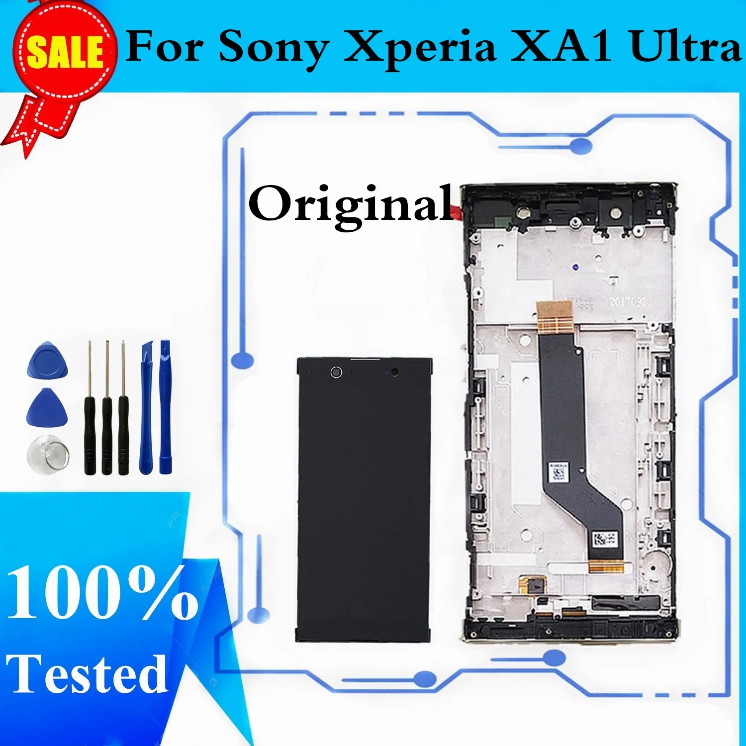 Оригинальный ЖК-экран для Sony Xperia XA1 Ultra ЖК-дисплей сенсорная панель дигитайзер с