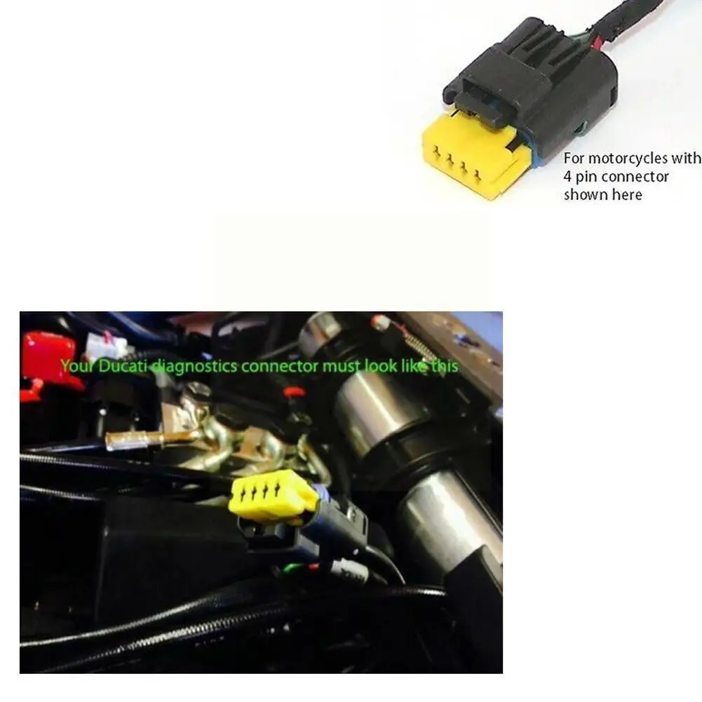 

1 шт., адаптер OBD на 4-16 контактов для мотоциклов