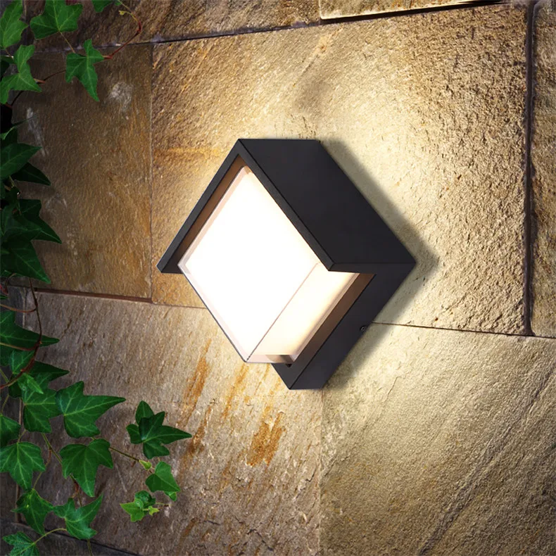 

BRIGHT Outdoor Wall Lamps Fixture LED Sconce Lights Waterproof Contemporary Creative Decorative For Foyer Balcony Courtyard