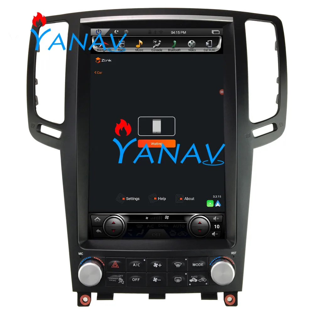 

12.1 inch Vertical screen android car gps multimedia video radio player For Infiniti G37 G35 G25 G37S 2010-2014 car navigaton st