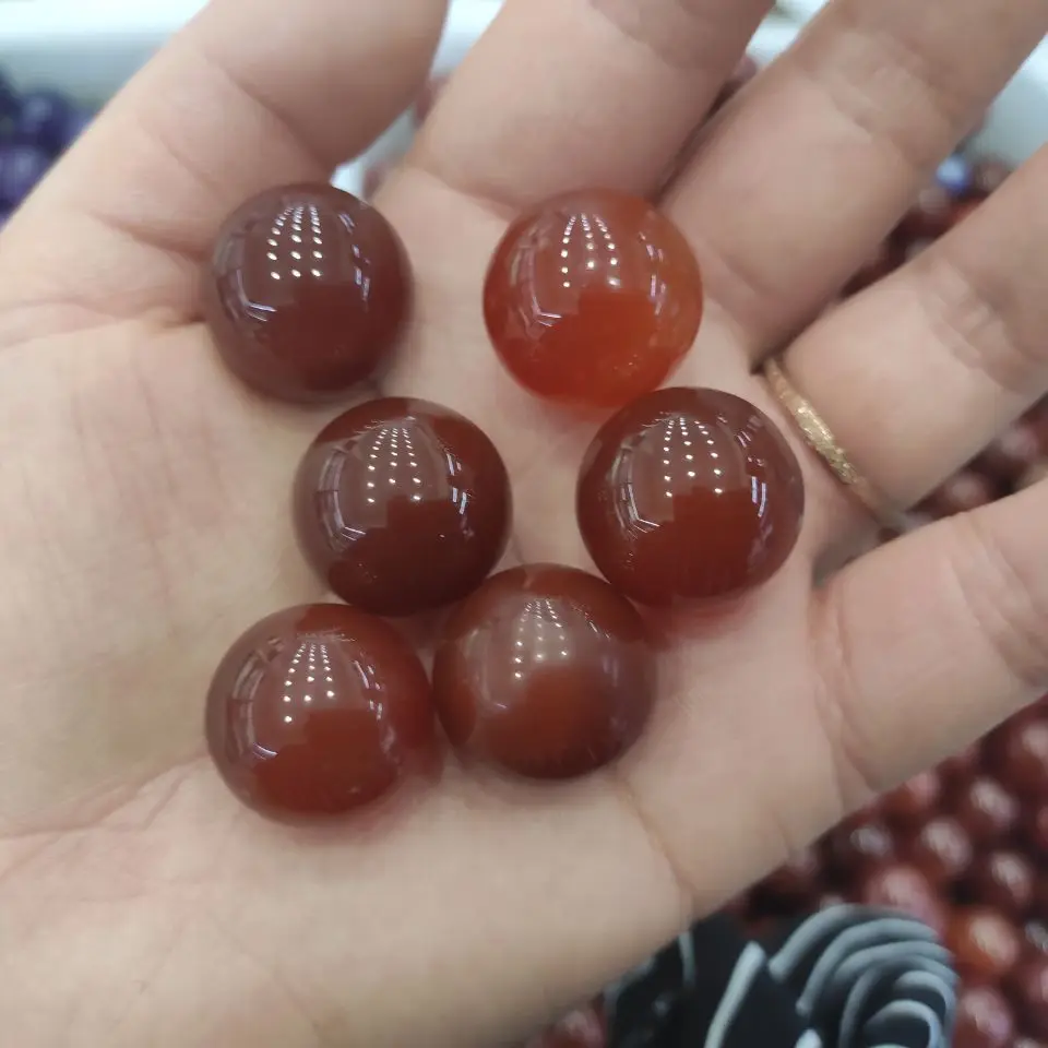 

2cm 10pcs natural stone round Ball red agates reiki healing