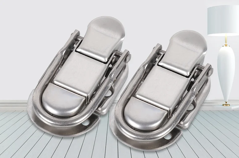 

Luggage Guitar Musical Trolley Flight Case Button Knot Drawbolt Closure Latch For Gift Boxes Wooden Boxes Air Boxes Iron Silver