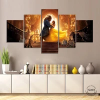 beauty and the beast movie poster artwork drawing pictures canvas art decorative painting for living room wall decor