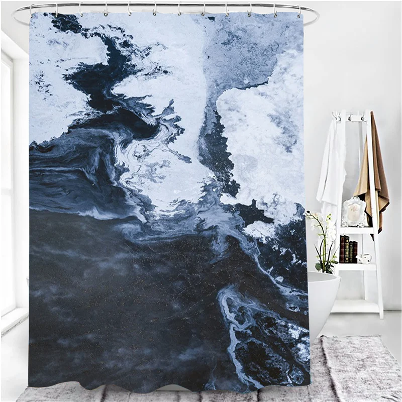 

3D Print Elegant Oil Painting Shower Curtain Waterproof Curtains in the Bathroom with Hook Set Soft Bath Mat Toilet Carpet Rugs