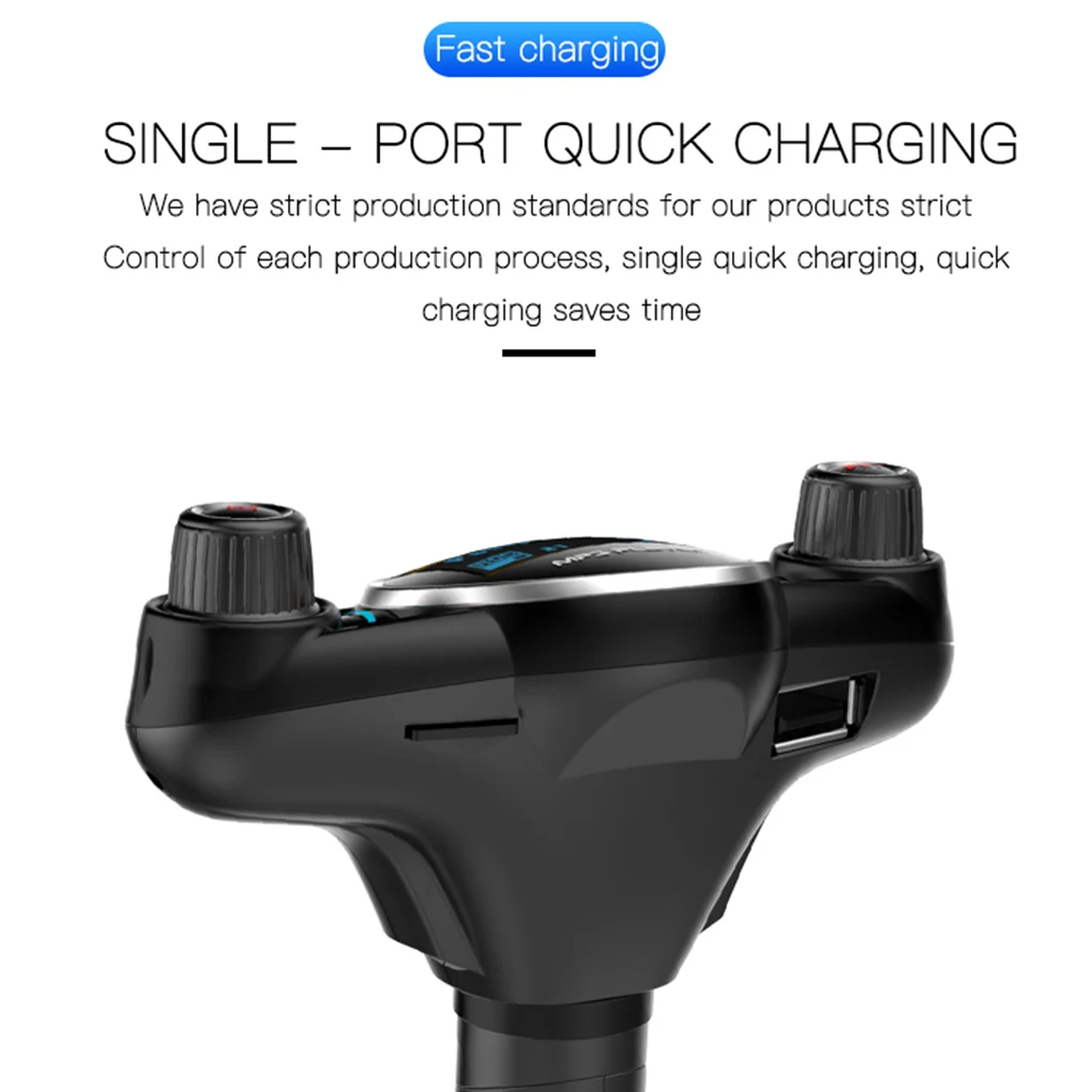 ACCNIC Bluetooth беспроводной Автомобильный Mp3 плеер Handsfree fm-передатчик AUX аудио USB зарядное устройство ЖК-дисплей Автомобильный fm-модулятор