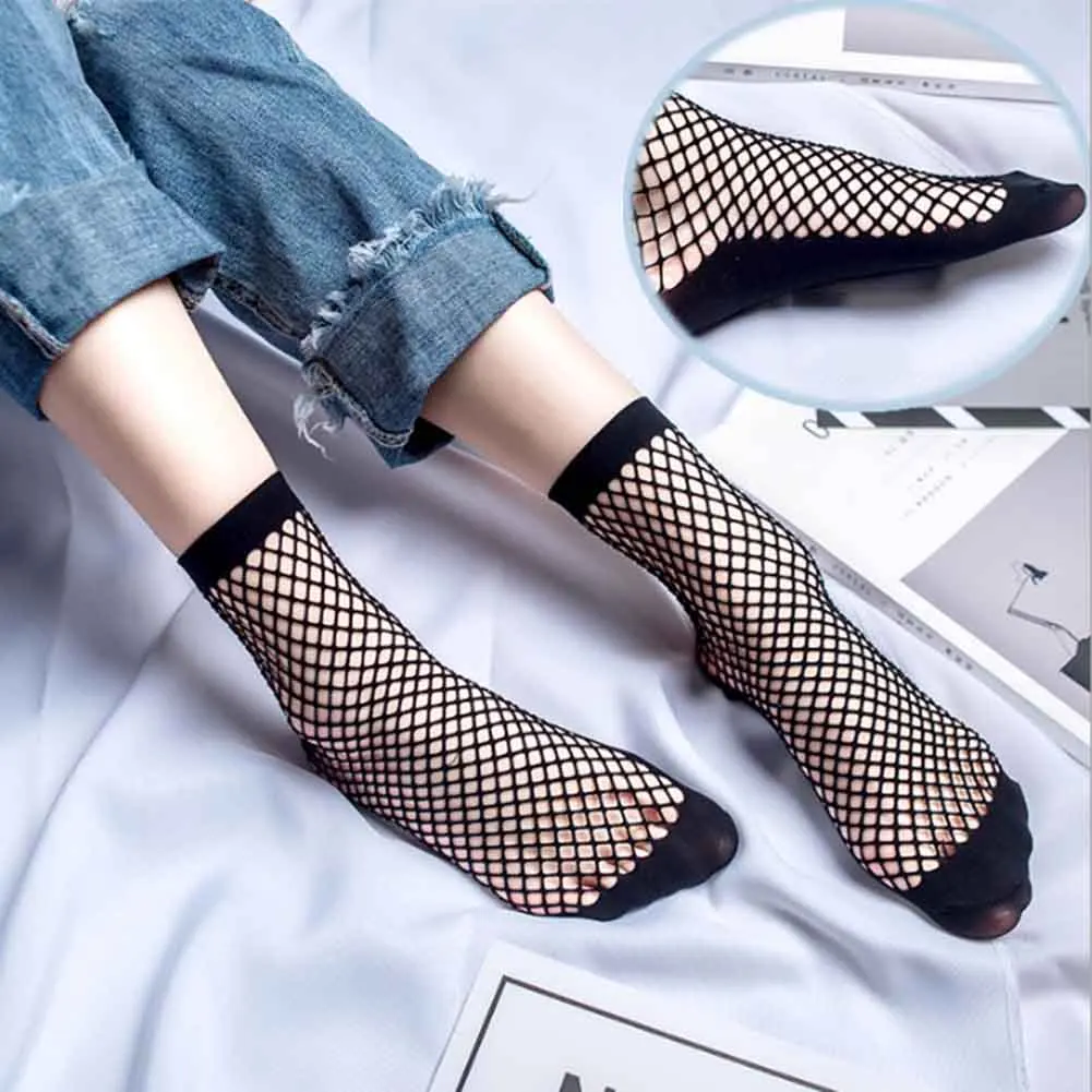 

New Fashion Style 1 pair Hot selling Women Socks Cool Net Socks Sexy Hollow Mesh Socks Fish Mesh Nice Short Socks