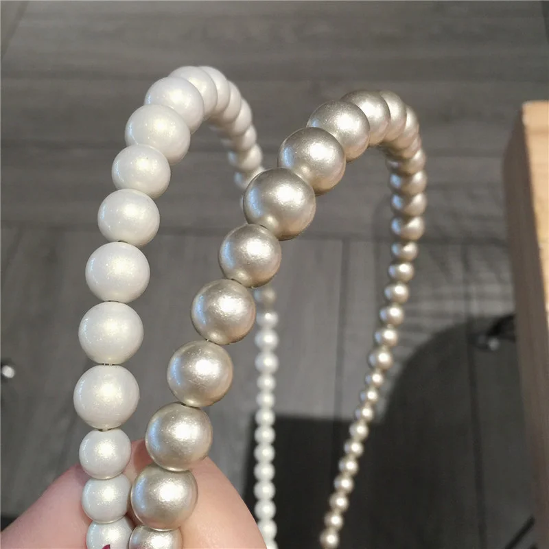 

Korean Style New Girl Headdress Creative Elegant Fresh Imitation Pearl Individuality Headband for Women Fashion Hair Accessories
