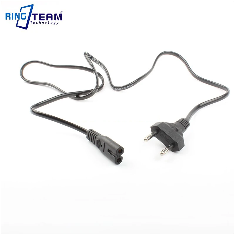 Европейский шнур питания 2 круглых контакта для ноутбука камеры адаптер