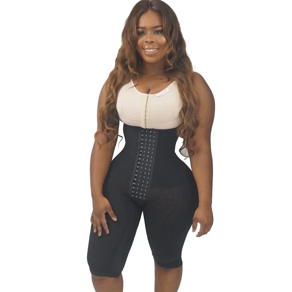 Shapewear Double Tummy Control Panty Women's Underbust Corset Waist Trainer Steel Boned Body Shaper Tummy Fat Burner