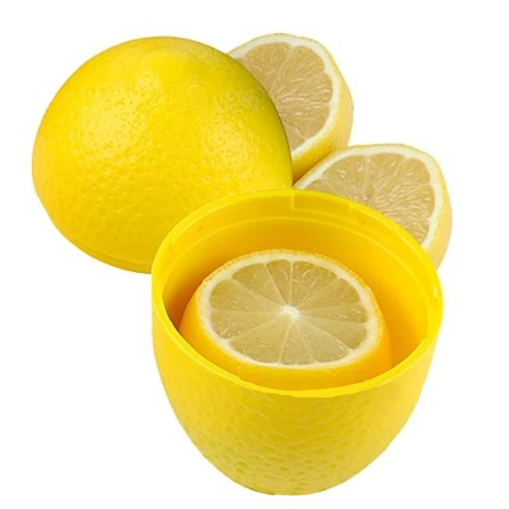 

Reusable Fresh Storage Box Lemon Lime Saver Plastic Container Holder for Kitchen