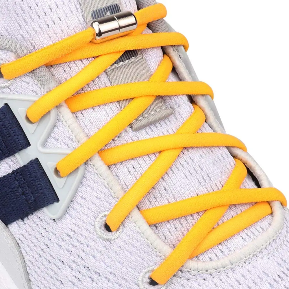 

Шнурки эластичные круглые с металлическим замком для мужчин и женщин, теннисные туфли с кружевами резиновые, без завязывания, 1 пара