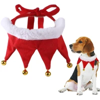 christmas pet bandanas collar with bells flannel dog saliva towel cat neck strap cotton triangular bibs scarf puppy accessories