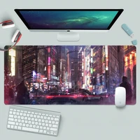mouse pad gamer new home custom keyboard pad mousepads anime colorful neon city laptop carpet gamer office desktop mouse pad
