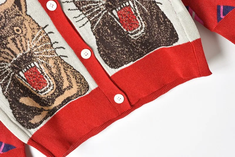 Шерстяной женский кардиган новинка 2018 Зимний однобортный Кардиган с v-образным