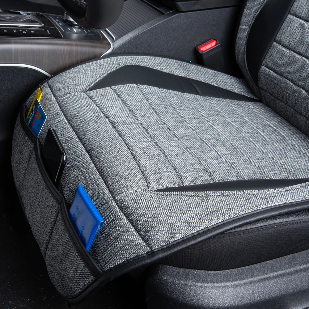 FlyingBanner кожаные льняные Чехлы для автомобильных сидений универсальная подушка