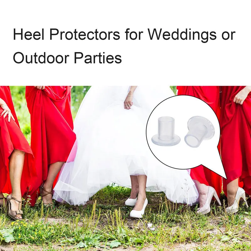 

1Pair Foot Care PVC Universal High Heel Protectors Heel Stoppers Shoes Locked Antislip Heel Protector