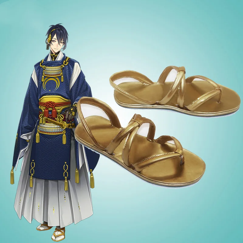 Игра Touken Ranbu онлайн косплей обувь сапоги Mikazuki Munechika Хэллоуин вечерние НКА Косплей