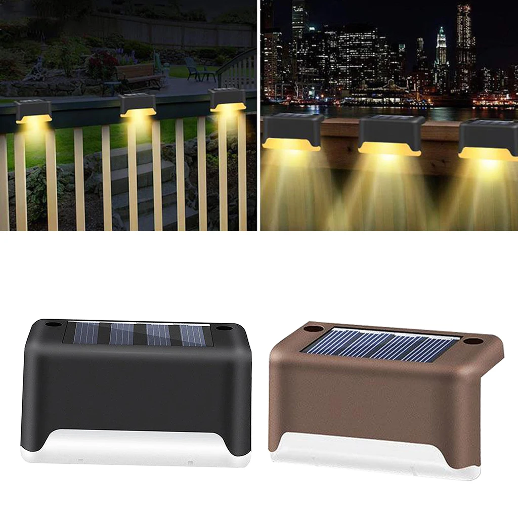 

Outdoor Solar LED Step Lights Walkway Led Solar Lights Outdoor for Walkway Lawn Decks Pathway Yard Stairs Fences